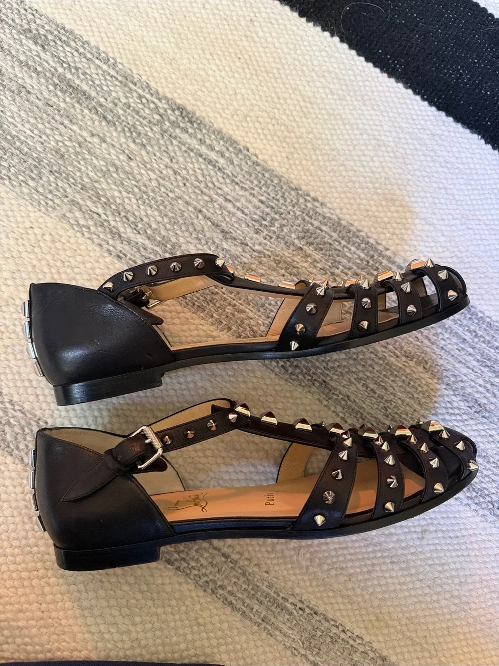 Louboutin Loubiclou Stud Gladiator Sandal